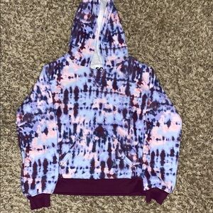 Tie-Dye Hoodie in Purple and Pink